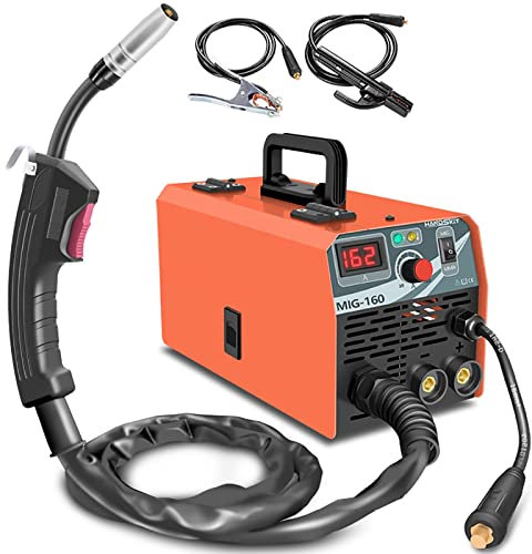 MIG-160 - Soldador profesional portátil IGBT - Máquina de soldadura multifunción MMA sin gas para herramientas de reparación de arco semiautomáticas