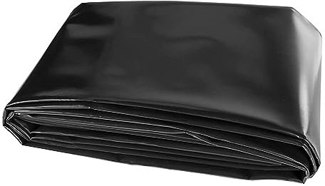 Telone per laghetto in HDPE nero, 2,5 x 8 m, per laghetti da giardino flessibili, ideale per laghetti da pesce, fontane, giardini d'acqua e cascate
