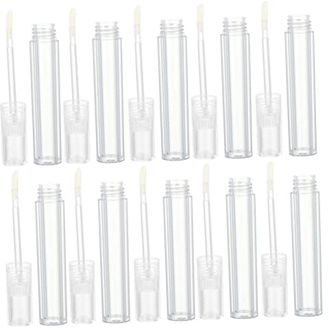 PACKOVE Lipgloss Tube 5ml Transparent 10 Stück Leere Kosmetikbehälter Nachfüllflasche Selbstgemacht Lippenstift Lip Balm Container Für Selbstgemachten Lipgloss