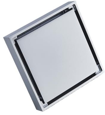 MTKSFDC Griglie di drenaggio Scarico a Pavimento Invisibile for Bagno Piatto Doccia for Vasca da Bagno in Acciaio Inossidabile 304 Copertura for scarichi a Pavimento lineari a drenaggio Lungo(Chrome)