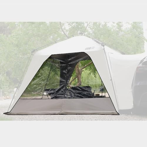 ZEEGII Tunnelzelt Für Tesla Model Y 2021-2023 2024 2025, Wohnmobil Vorzelt Für Zusätzlichen Wohnraum, Familienzelt, Campingzelt, Kuppelzelt, Wurfzelt, Schneller Aufbau,2