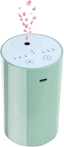 Cavir Wasserloser Diffusor für ätherische Öle, Tragbare Mini Duft Luftmaschine Aromatherapie Zerstäubende Diffusor USB geladen 1/2/3H/Zeit Aus 3 Nebel Ebene für Home Room Autos Büro