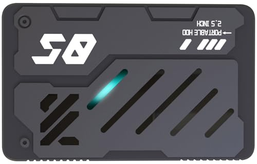 Disque dur externe USB 3.0 2,5 en alliage d'aluminium pour transfert rapide de données externes, dispositif de stockage externe