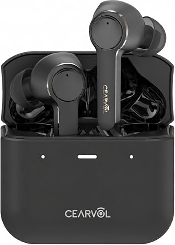 Cearvol-Diamond X1 Hearing Amplifiers for Adult, Bluetooth 5.3 Rechargeable Devices, Customizable App Control for Android/iOS, Stream Music/Calls, Black