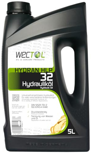 WECTOL Hydrauliköl Hydran HLP 32/5 L/ISO 11158, HM, DIN 51524, Teil 2, HLP ISO VG 32