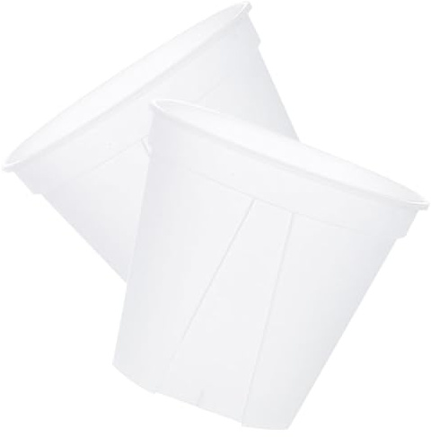 Veemoon Lot de 2 Pots à Orchidées Transparents avec Trous D’Aération Diamètre 27 CM Plastique Robuste Pots de Jardinage Respirants pour Plantes D’Intérieur et Extérieur pour Succulentes