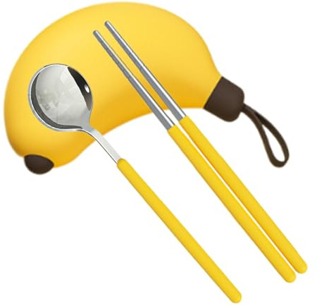 Couverts Pliables – Ensemble De Baguettes Cuillère Portable | Vaisselle De Voyage En Acier Inoxydable, Kit D'ustensiles De Camping De Poche, Accessoire De Pique-nique Réutilisable Pour Étudiants Pour