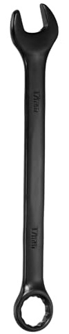 QUARKZMAN Llave Combinada Métrica 18mm 12 Puntas Con Extremo Abierto Y De Caja Herramientas De Doble Extremo Para Reparaciones Automotrices Mecánicas Y Hogareñas DIY Color Negro