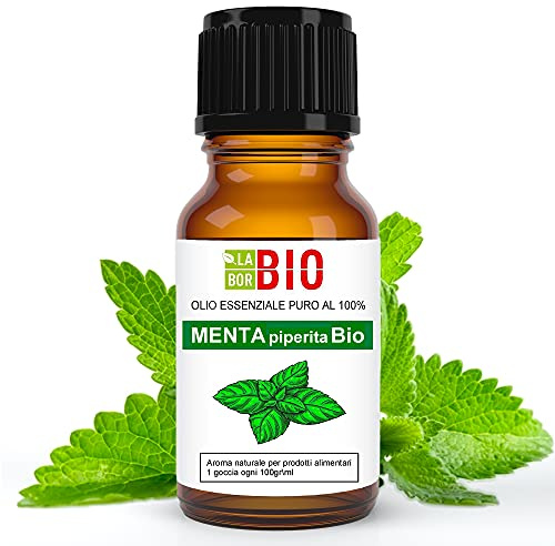 PfefferminzÖl Bio Ätherisches Öl 100% Reines 10 ml - Aromatherapie Kosmetik Therapeutische - Laborbio