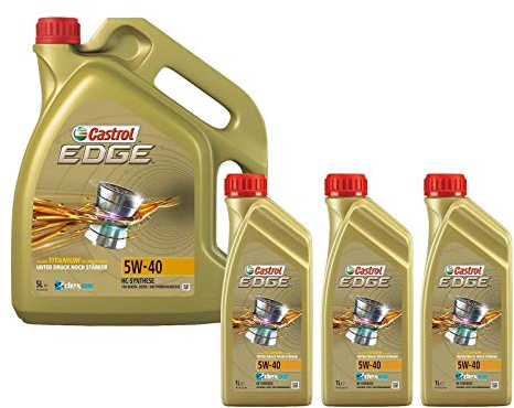 Motorenöl 5W-40 Edge Titanium FST [8 L] von Castrol (SET1535F18L) Öl Schmierung Motorenöl