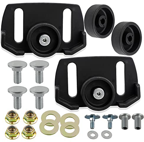 HUSWELL Universal Roller Wheel Skid Slide Shoes for Snow Blower Snowthrower