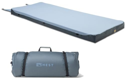 HEST Foamy Wide - Portable Camping Mattress, Enhanced Memory Foam, Wide Single Mattress, 78 L x 30 W