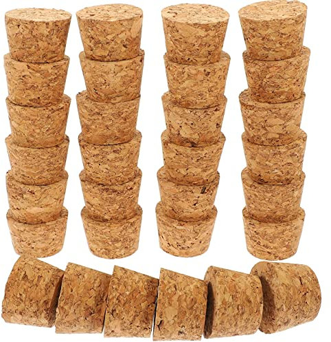 Kichvoe 30stücke Korkstopfen Für Flaschen Holzkorken Party-getränkeverschluss Flaschenverschlüsse Korkstöpsel Getränkeflaschenverschluss Korkstopfen Für Holz Flasche Kork