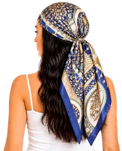 FAIRYGATE Seidentuch Damen Seidentuch Seide Leicht Seidenschal Bandana Halstuch Kopftuch Elegante Schal Tuch Geschenk für Frauen DA21