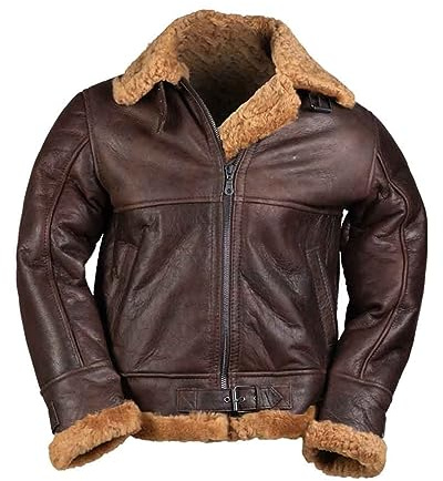 Mil-Tec US Navy Bomberjacke B46 Lammfell Gr.M