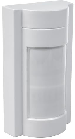 Maclean MCE385 W Detector de Movimiento Infrarrojo PIR para Exteriores Inmune a Mascotas máx.1200W, IP65