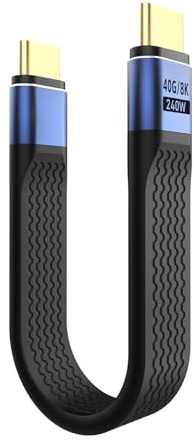 TiMOVO Cable USB C a USB C,Cable de Datos Carga USB Tipo C 240 W | con Pantalla 8K, adaptador OTG USB 4.0 a 40 Gbps para Thunderbolt 4/3,iPad Pro/Air/iPhone 17/16 Plus Pro Max Samsung