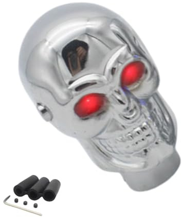 NPXUAMTJ Manueller Schaltknauf Hebel Totenkopf Stil Auto Innenraum Schalthebel Schaltgetriebe Stick Fahrzeugdekoration
