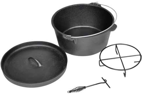 Casa e giardino, cucina e sala da pranzo, pentole e bakeware, pentole, forni olandesi-casa-olandese forno pentola di cottura 9QT