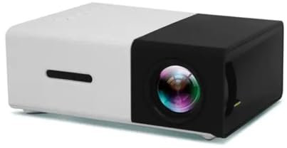KKENZA Miniproyector LED YG300, versión Mejorada, 1000 lúmenes, 320 x 240P, Compatible con HDMI, USB, Reproductor Multimedia for el hogar(Black)