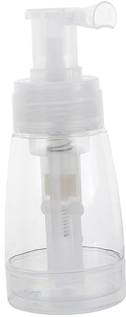 minkissy Powder Spray Bottle Portable Plastic Dry Shampoo Dispenser Pe Travel Bottle Reusable for Toiletries and Personal Care Random Color