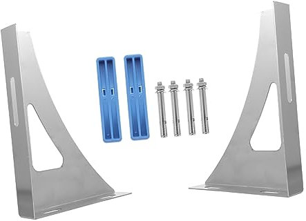 KONTONTY Support Mural pour Chauffe-eau Électrique Creux 020 en Acier Inoxydable 304 Renforcé, Résistant la Corrosion, pour Mur Creux, Lot de 2 Pièces, Usage Domestique et Installation