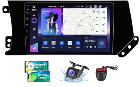 ZZPHKK 9 Inch 2 DIN Car Stereo Android 13 Radio Player for GREAT WALL Hover Haval F7X 2019-2020 Built-in 4G WIFI CarPlay Android Auto GPS Navigation FM RDS DAB+ Radio BT 5.0 + DVR/Camera(NF-6)