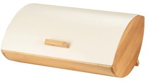 BRANDANI portapane Avorio Bamboo e Metal 30,5 x 24,5 x 16 cm