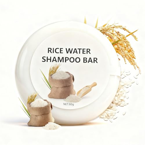 Altherona Reiswasser Shampoo Bar, Haarwachstum Shampoo, Reisshampoo Bar Anti Spliss Frizz, Anti-Haarausfall Reis Shampooseife, nährend, volumenstärkend und stärkend