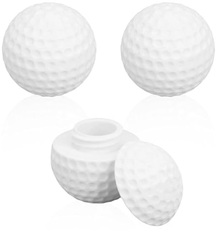 Penitue 3pcs 1.7oz Golf Ball Shot Glasses with Lids, Novelty Golf Ball Cups Funny Shot Glasses for Men Golfers Birthday Festival Party Favors