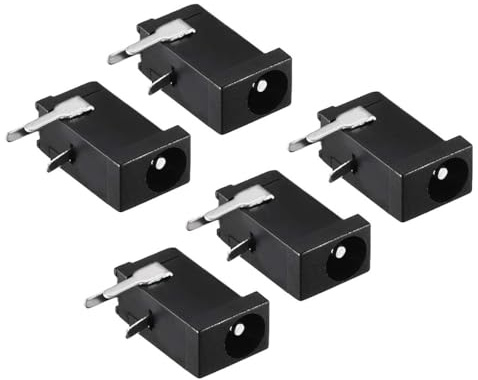 TA-VIGOR DC-002 Lot de 10 prises d'alimentation CC 3,5 mm x 1,3 mm 3 broches femelle pour réparation audio, vidéosurveillance et appareils