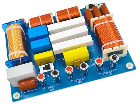 Professionelle 3-Wege-Sound-Frequenzweichen mit Hochtemperatur-Induktoren, 90°-Ausrichtung und 4 anpassbaren Sound-Modi für verbesserte Lautsprecher, professionelle Frequenzweichen