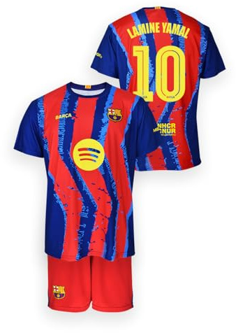 FC Barcelona Cuarta Equipación Niños Temporada 25/26 Conjunto Lamine Yamal Conjunto cuarta equipación FC Barcelona para la temporada 2025-2026. Unisex niños