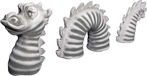 gartendekoparadies.de Figure de Pierre Massive Monstre du Loch Ness Nessie Dinosaure ver en Pierre reconstituée, résistant au Gel