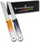 Schwertkrone Set de 2 Couteaux de Cuisine Dentelés, Lame en Acier Inoxydable 8,5 cm, Ergonomie et Précision Allemande pour Légumes et Fruits