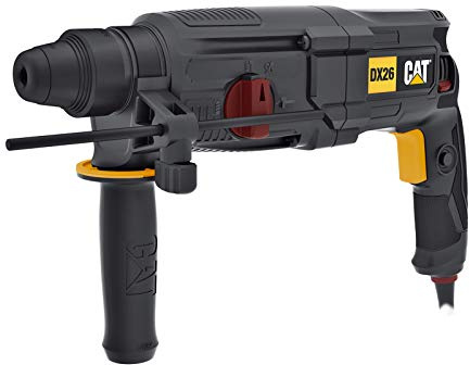 CAT Marteau perforateur 800W 230V 4F 13mm SDS Plus 30mm Bois 26mm Maçonnerie 0-1200tr/min 0-5300bpm 3J Burin Rotatif Emboot