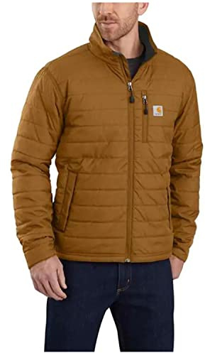 Carhartt Rain Defender® Relaxed Fit Lightweight Insulated Jacket, GIACCA GILLIAM Uomo, CARHARTT® BROWN,