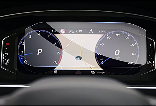GAFAT Compatible avec VW Passat B8 GTE Variant Alltrack 2019-2022 2023 10,25 Digital Cockpit Film de Protection d'Écran, 10,25 Digital Cockpit Film en Verre Trempé, Anti-chocs, 9H Anti-rayures