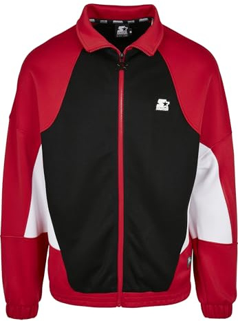 STARTER BLACK LABEL Chaqueta de Pista láser para Principiantes, Negro/Cityred/Blanco, S para Hombre