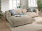 Lisa Design - ELA – 4-Sitzer-Sofa mit Ecke Links – aus Cordsamt – zeitgenössischer Stil - Beige