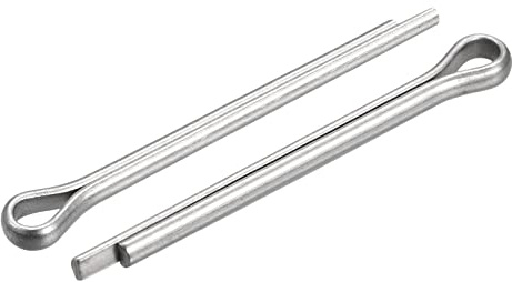 sourcing map 30Stk. Geteilter Splint 2mm x 20mm Klipp Befestigung Silber | 316 Edelstahl, für Automobilindustrie Mechanik