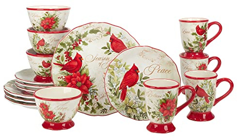 Certified International Winter's Medley 16 pc Dinnerware Set, Service for 4