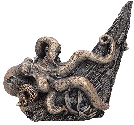 Nemesis Now Release The Kraken Weinflaschenhalter, Bronze, 25,8 cm