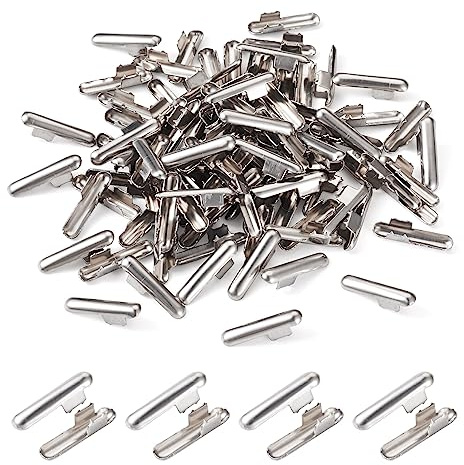 Craftdady 100Pcs Metall Widerhaken Kordel Säule Folding Crimp Enden Edelstahl Rohr Hälfte Abdeckung Ende Kappen Cord Fastener 24.5x5.5mm für Schmuckherstellung