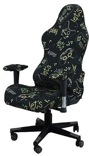 Beieyosu Coprisedie da gioco, con copribraccioli Elastico estensibile Lavabile in lavatrice Coprisedie da ufficio per videogiochi per computer,E