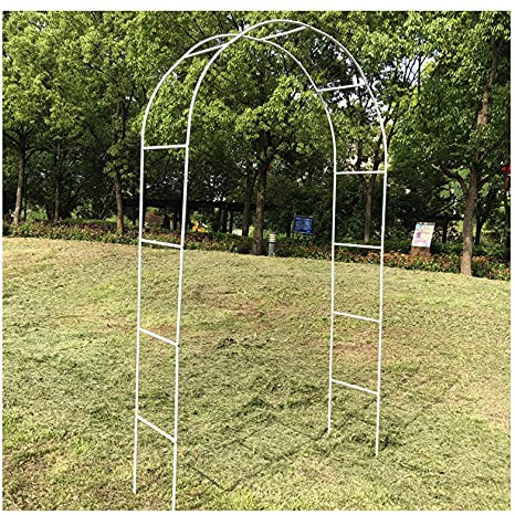 Arco de jardín, Arco de pérgola para Varias Plantas trepadoras, Metal Ligero para Bodas, Fiestas Nupciales, Decoraciones Elegantes de 7,8 pies