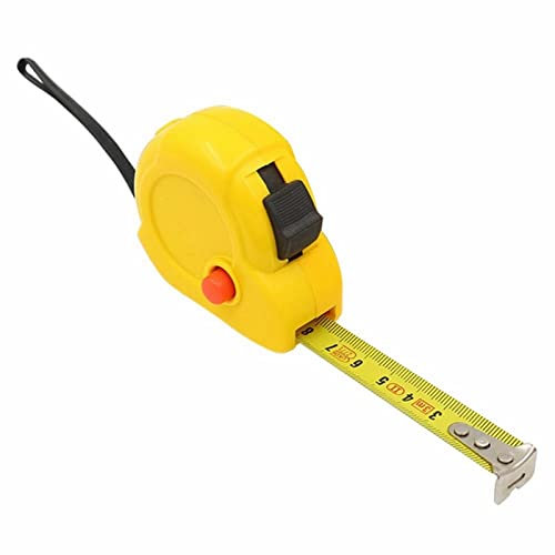UNbit Mètre à ruban, mètre à ruban en acier inoxydable, outil de travail du bois caoutchouté autobloquant épaissi de 3 m, règle de traction, outil de mesure à ruban métrique