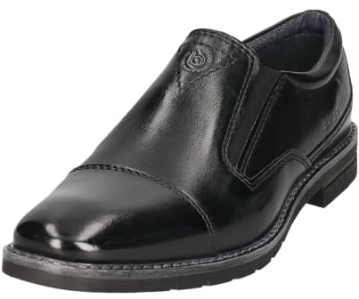 bugatti Chaussures d'affaires à lacets pour homme, Noir 1000, 42 EU Large