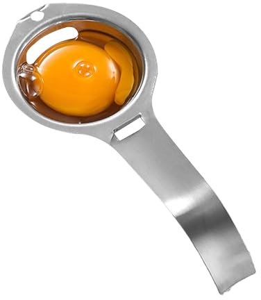 Eiertrenner Werkzeug – Eiertrenner | Eigelbtrenner | Eiertrenner Eigelb Weißfilter | Lebensmittelqualität Eierteiler | Edelstahl Eiersieb Küche Gadget Kochen Bäcker Werkzeug Eierausdreher