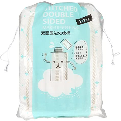 WOOXGEHM 222 Stück Wattepads, Hydropathische Kompresse, Hautfreundlich und Wassersparend, Wattepads, Hautpflege, Make Up, Nagellackentfernung, Premium Wattepads